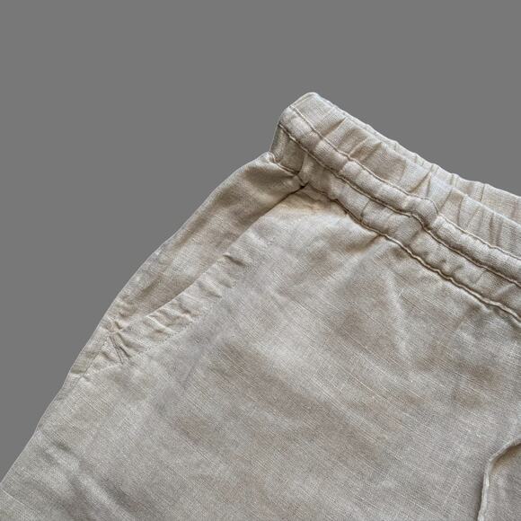 Charter Club Linen Luxury Womens Pant Size M Tan/Natural GUC - Picture 4 of 8
